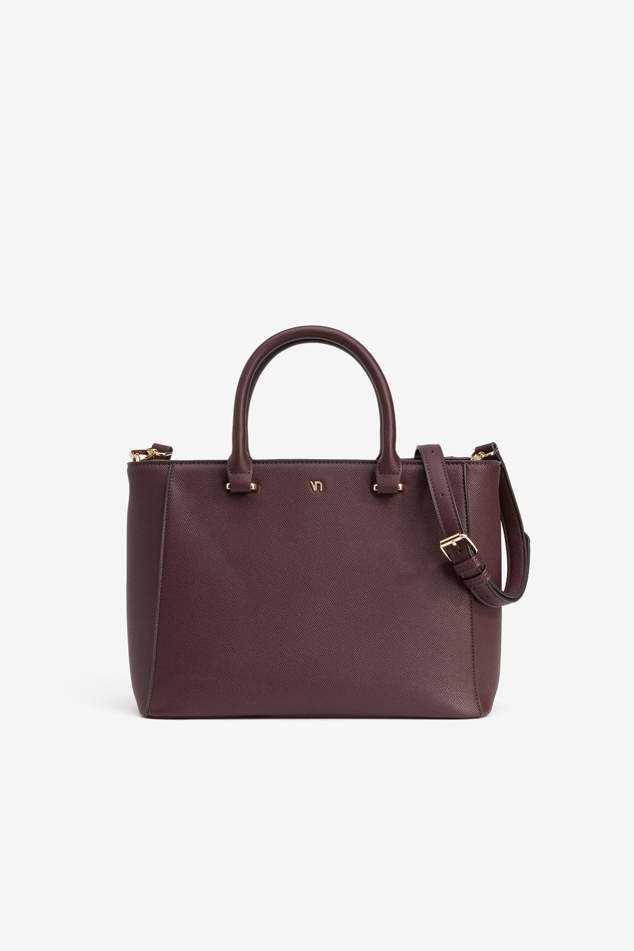 Carteira Estruturada Cor-de-Vinho