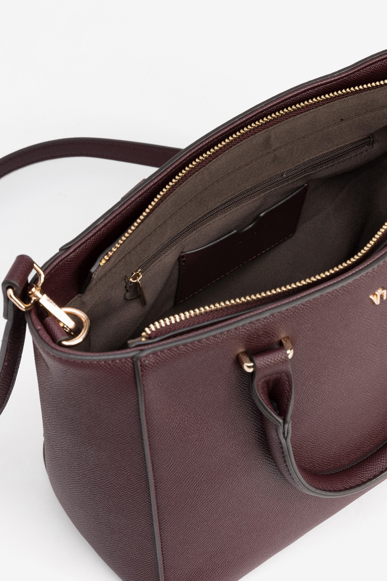 Carteira Estruturada Cor-de-Vinho