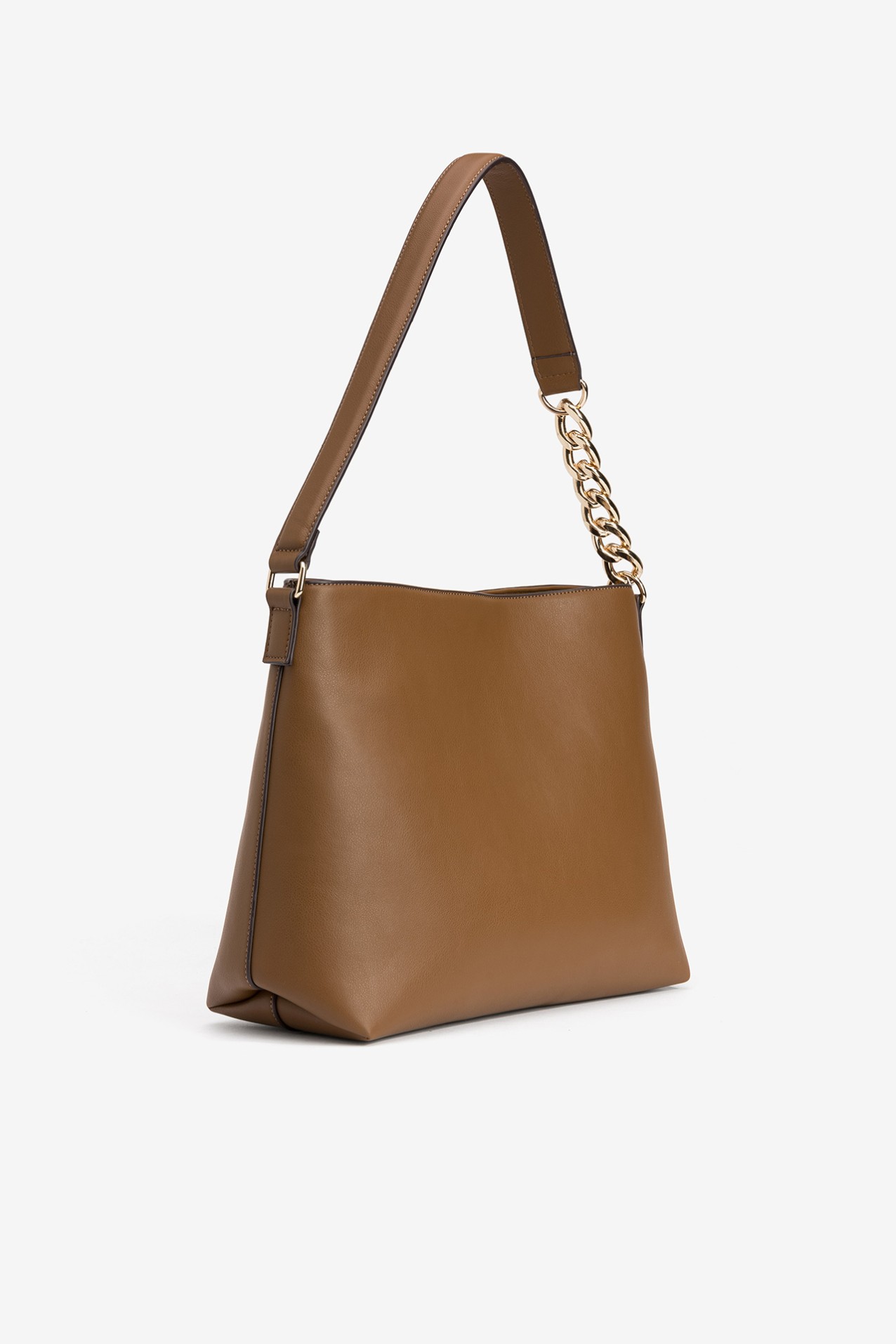 Brown Handbag with Chain