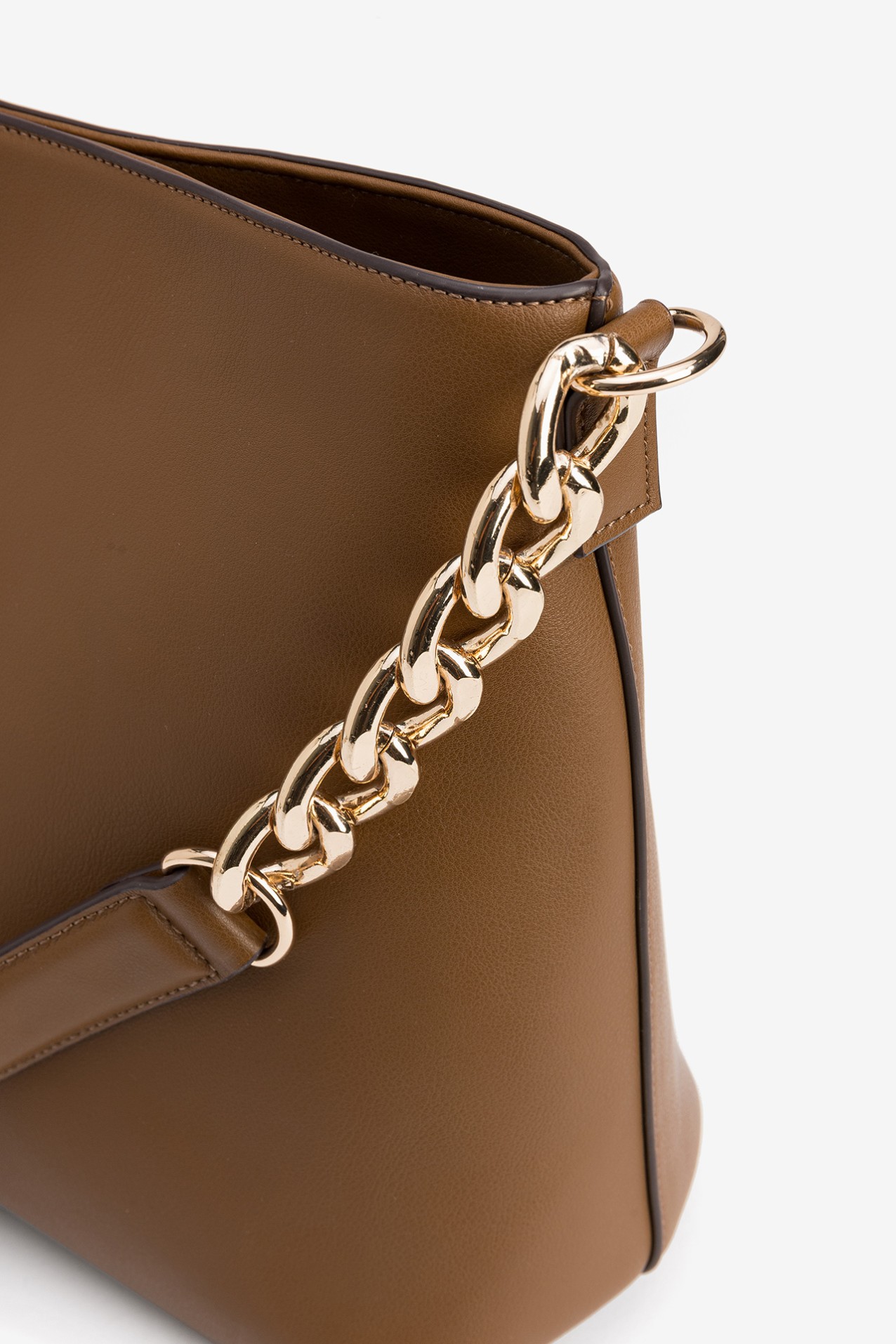 Brown Handbag with Chain