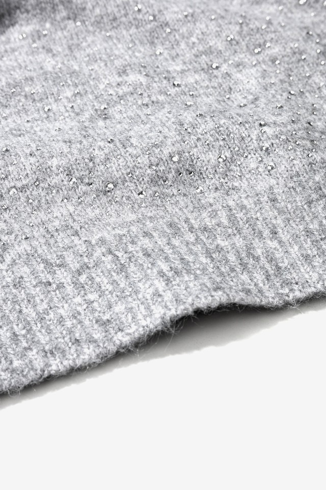 Cachecol Cinza com Brilho Cachecol Cinza com Brilho