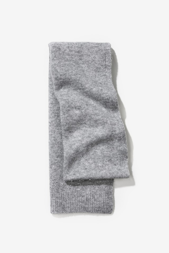 Grey Textured Scarf