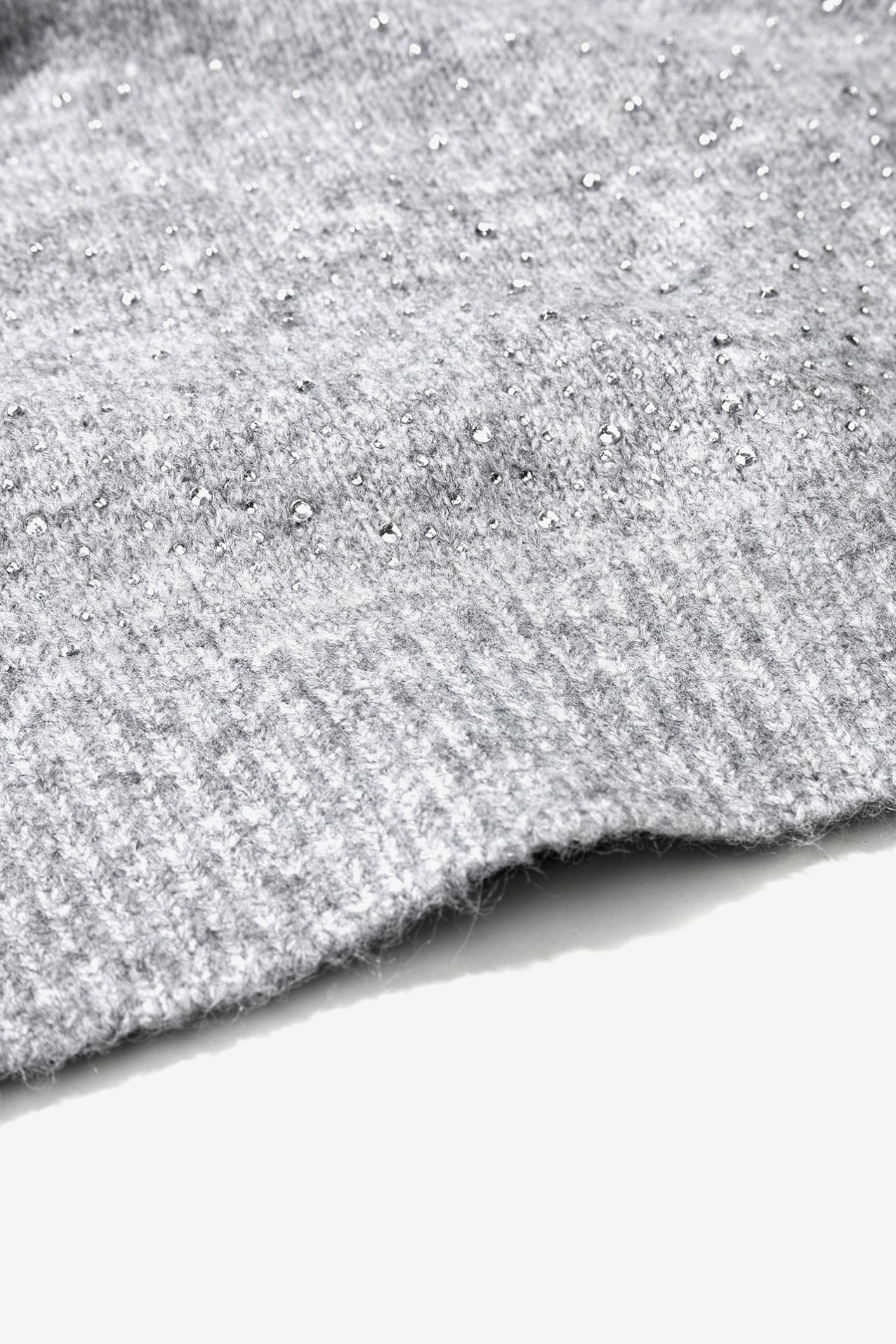 Grey Textured Scarf