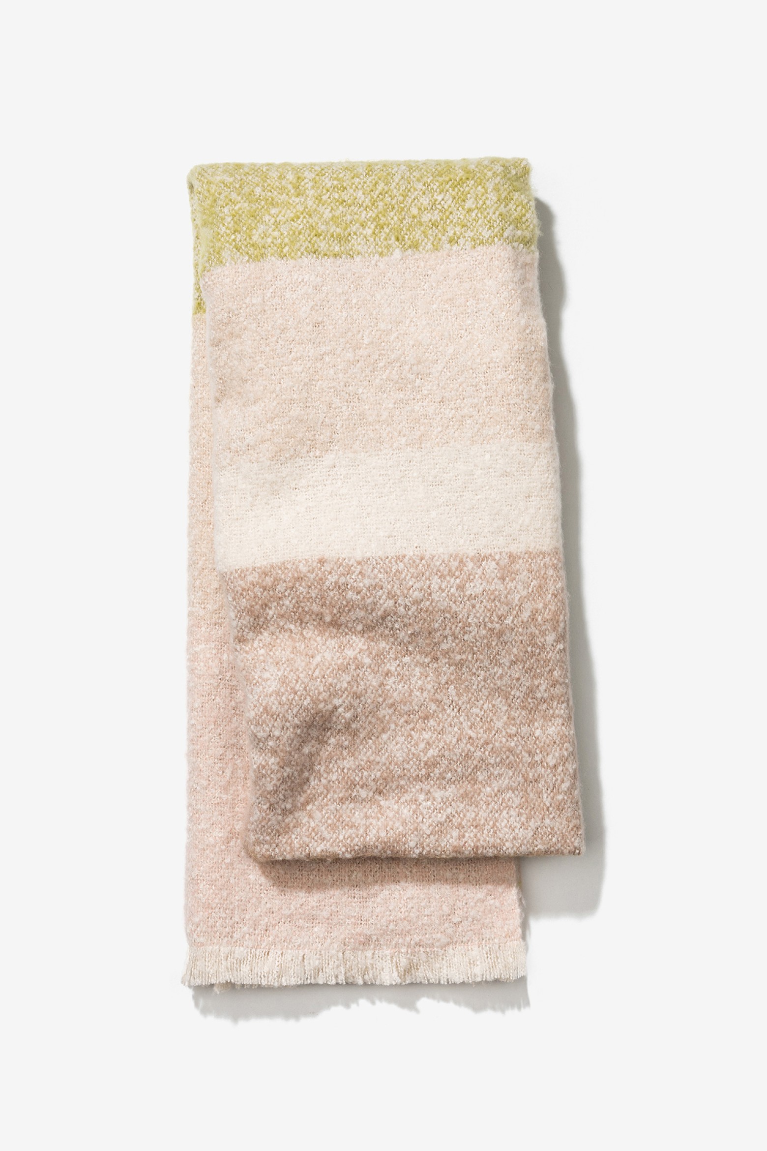 Beige and Green Scarf