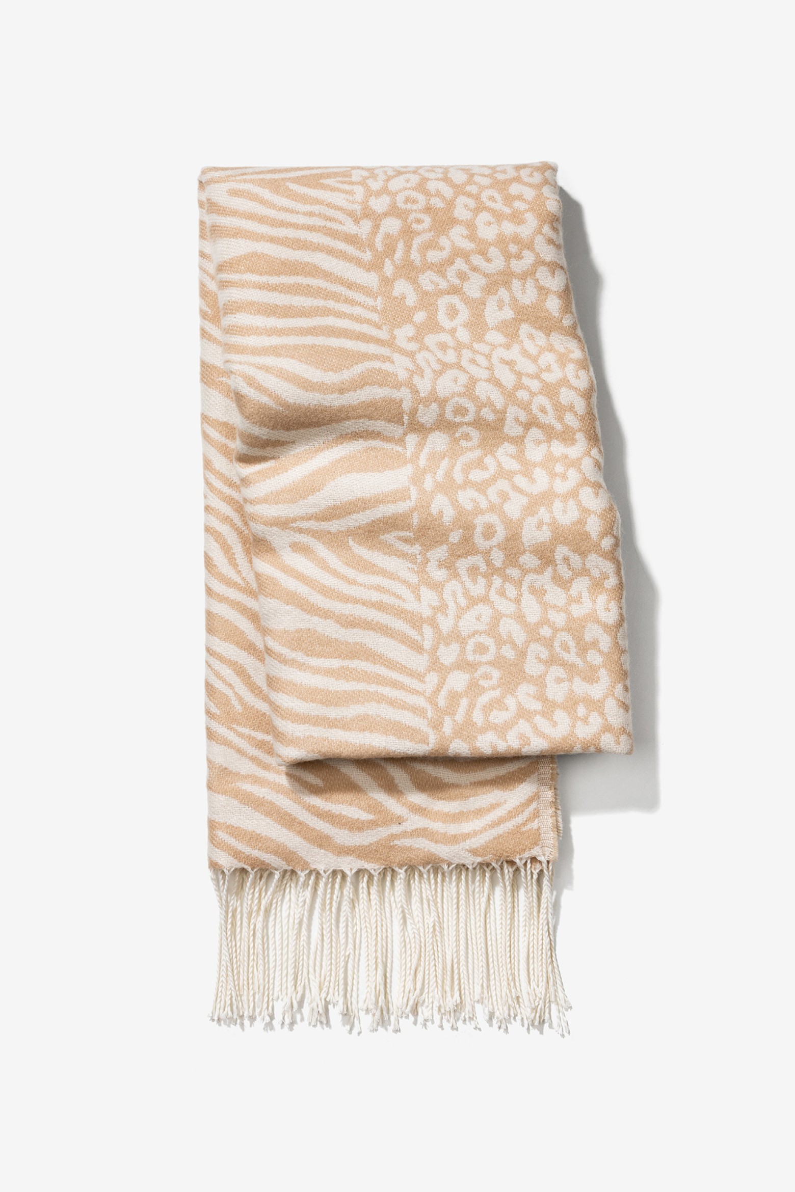 Cachecol Animal Print Bege