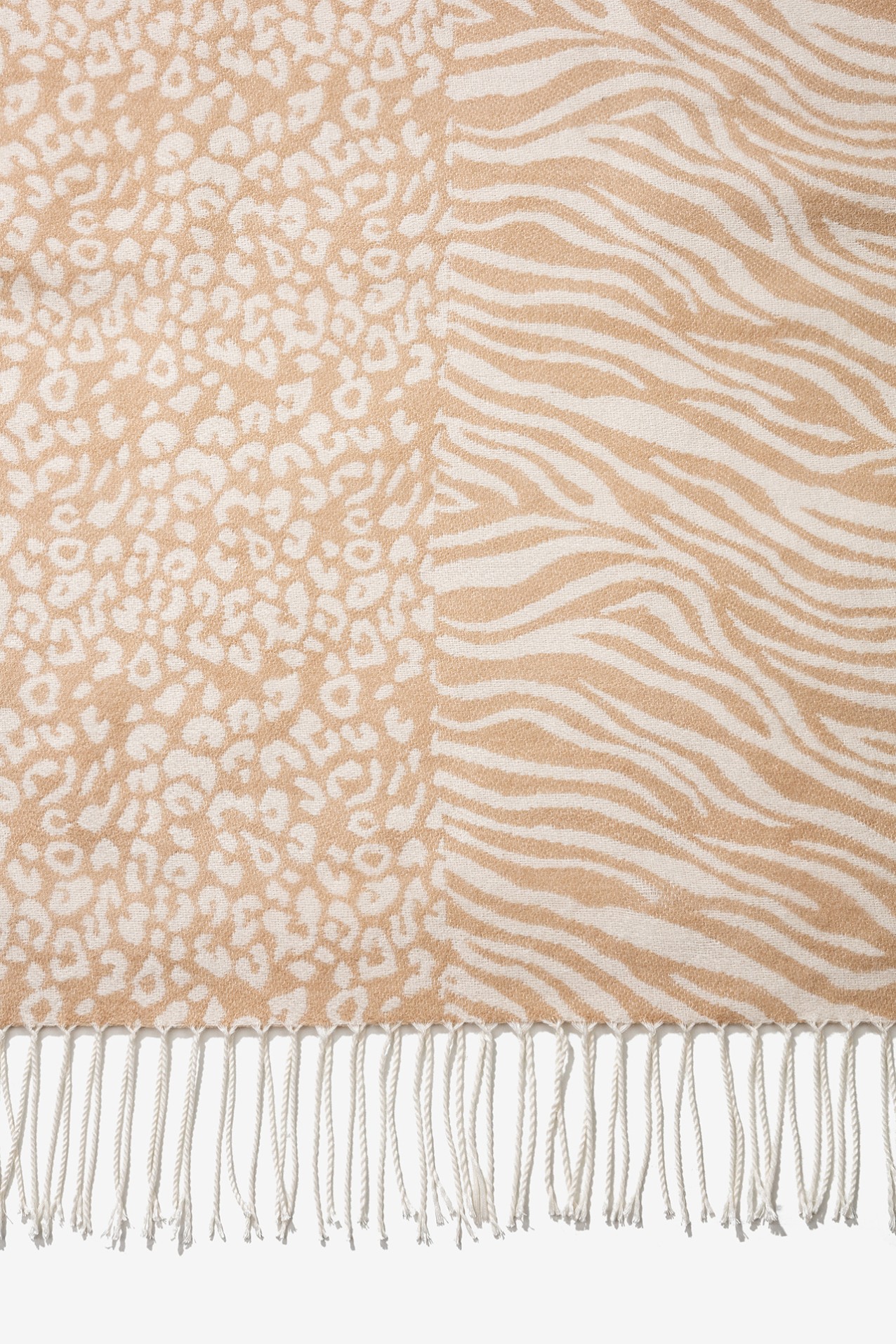 Cachecol Animal Print Bege