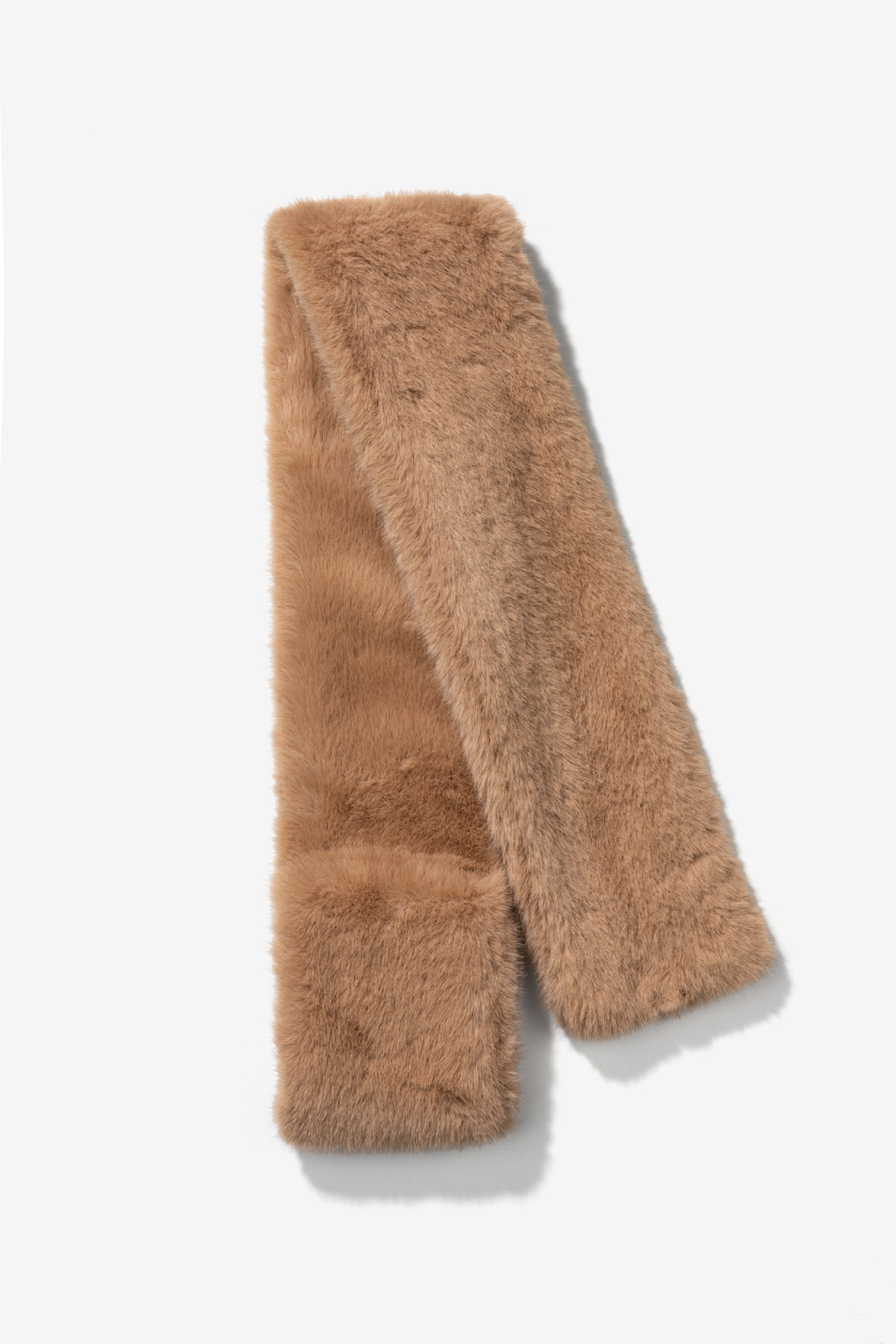 Beige Furry Scarf