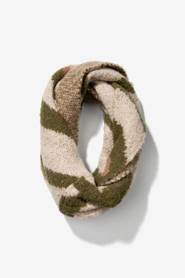 Striped Green Scarf