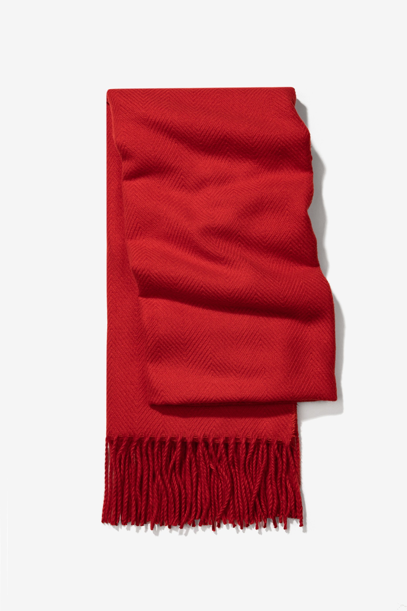 Vibrant Red Scarf