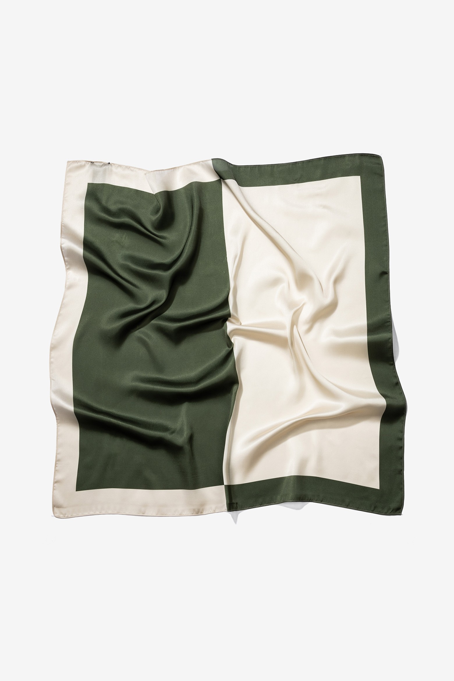 Dark Green Square Scarf