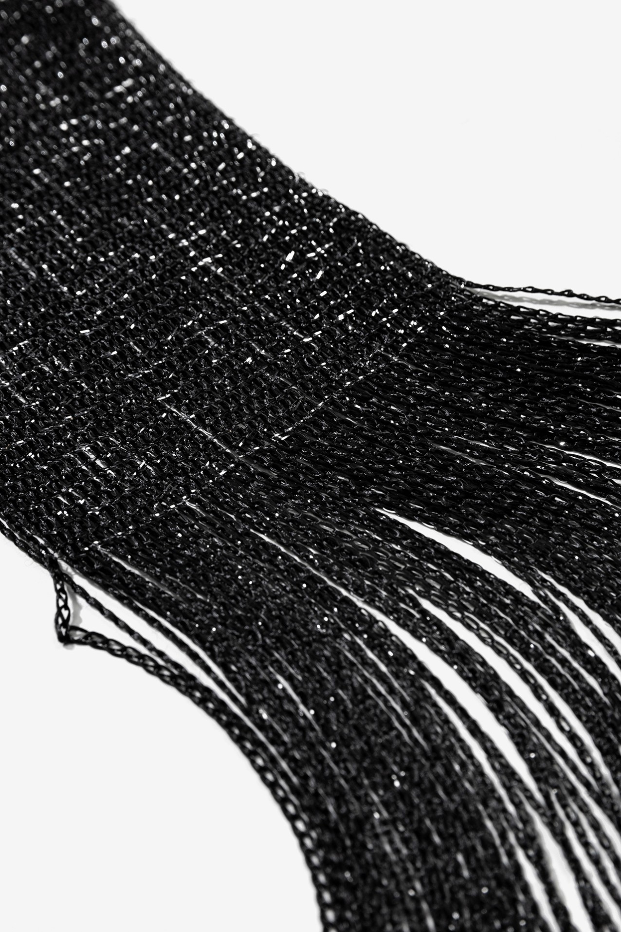 Bandana preta com franjas