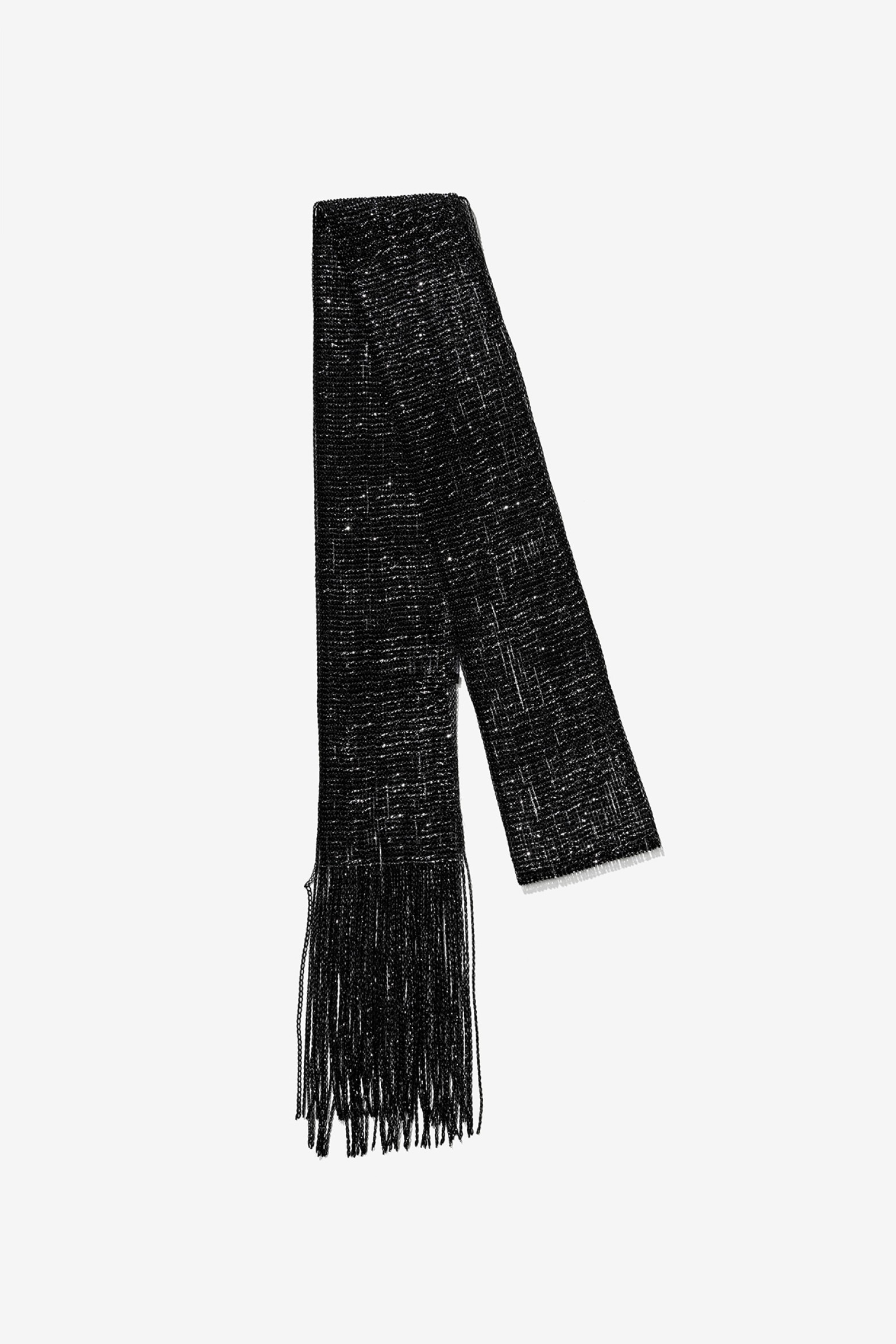 Bandana preta com franjas