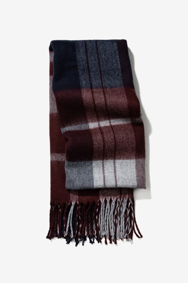 Dark Plaid Scarf