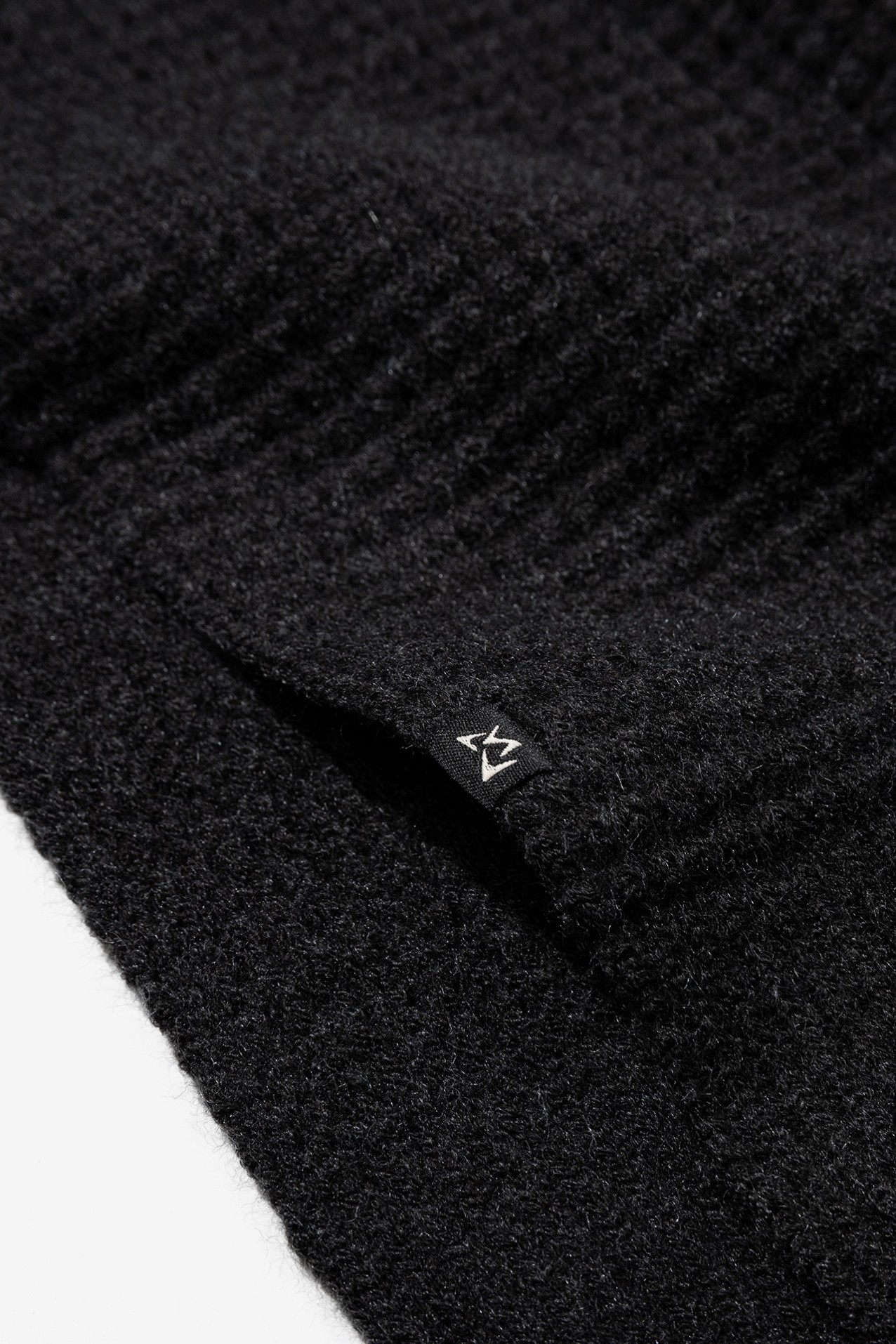 Textured Black Scarf