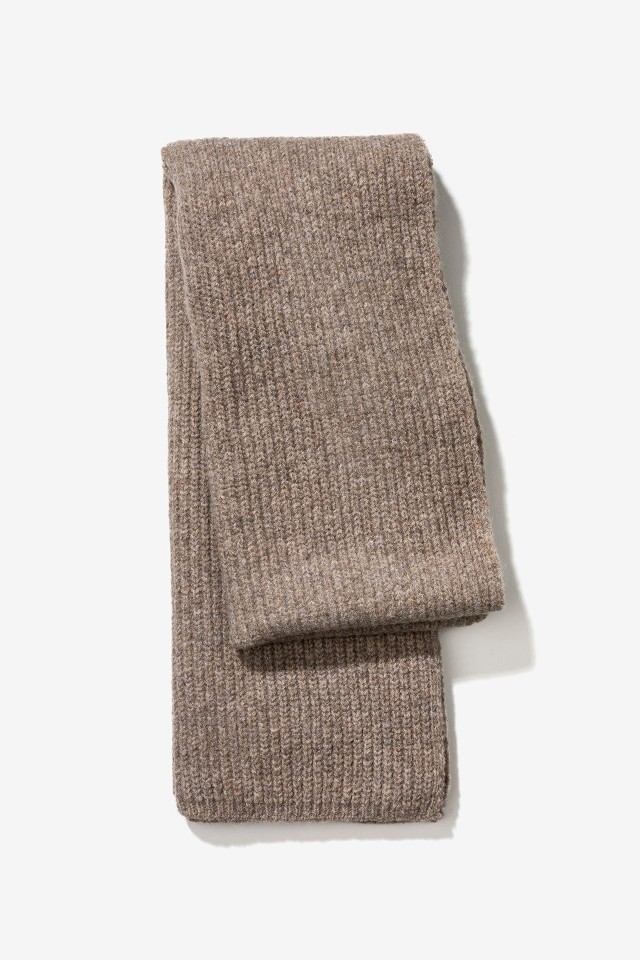 Cachecol Castanho Texturizado