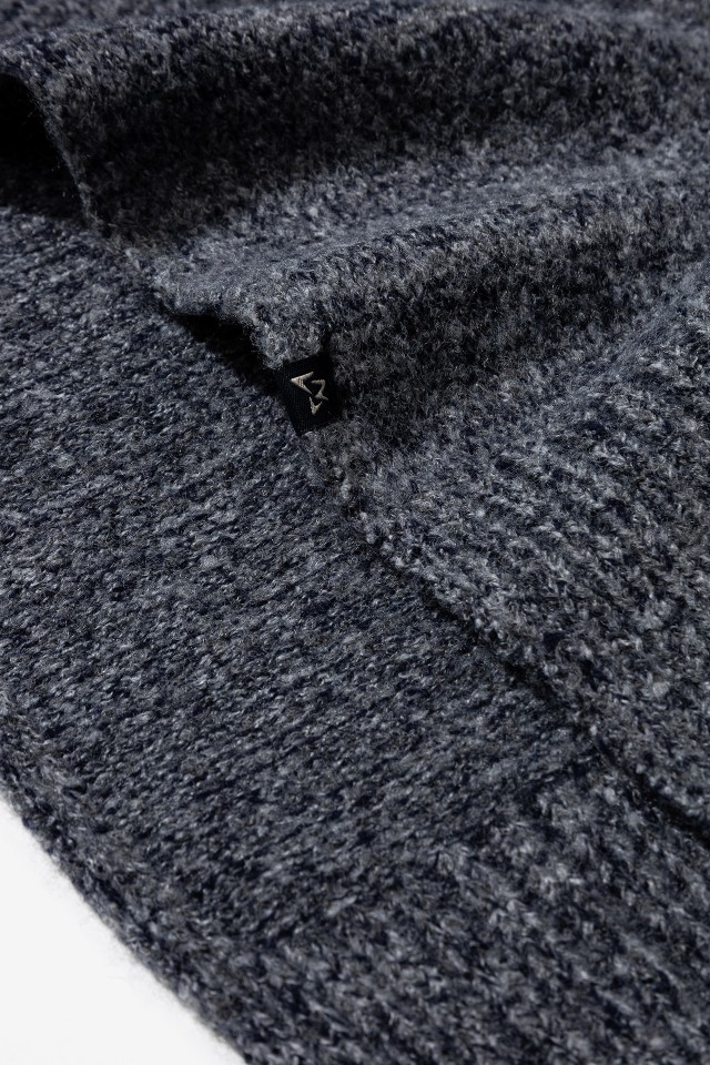 Dark Blue Ribbed Scarf Dark Blue Ribbed Scarf