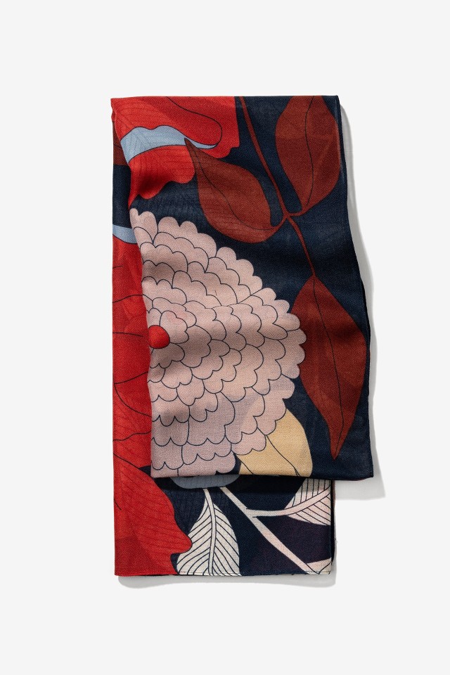 Leno Retangular Estampado Floral