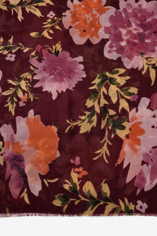 Lenço Floral Vermelho Lenço Floral Vermelho