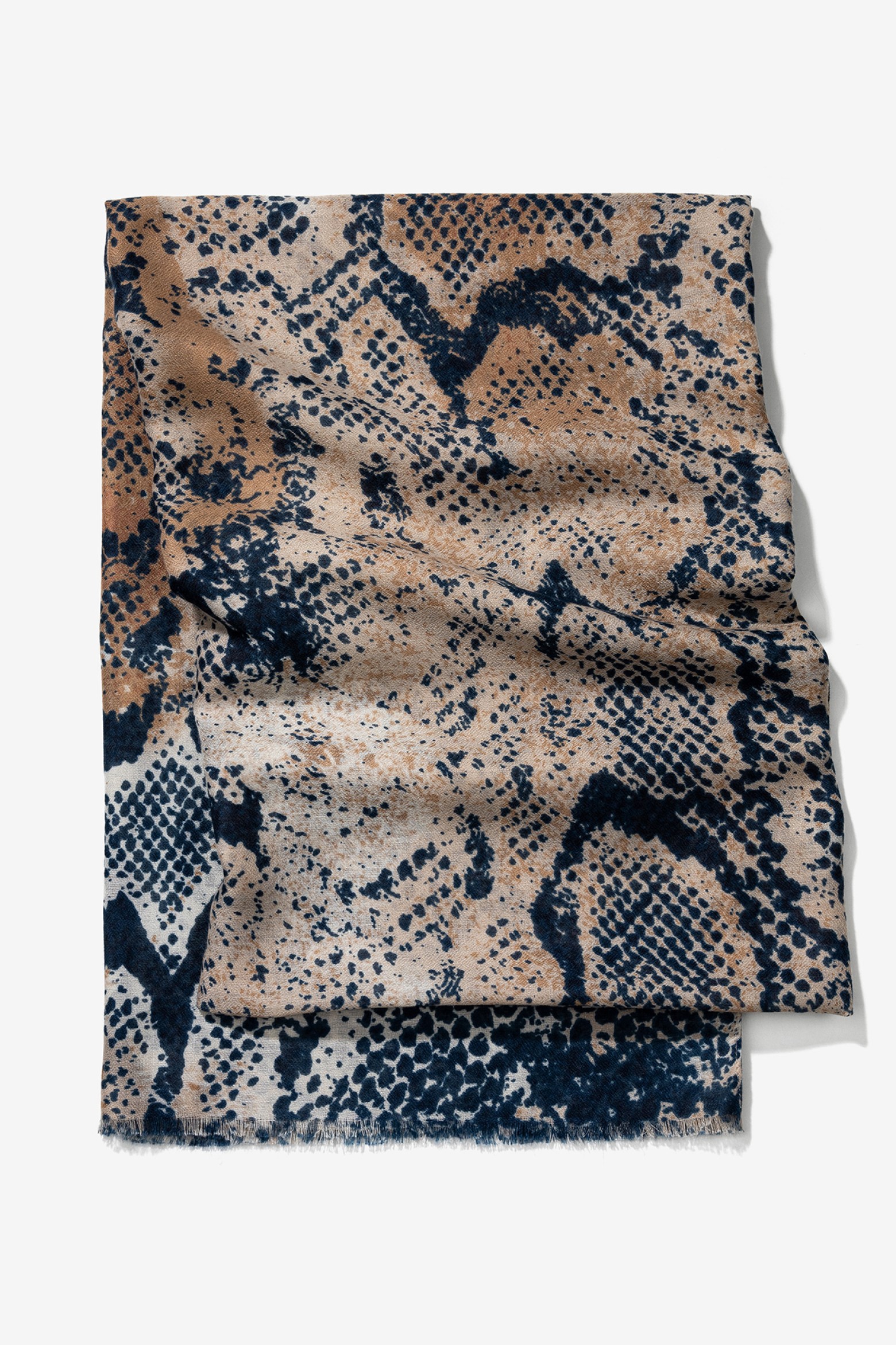 Animal Print Blue Scarf