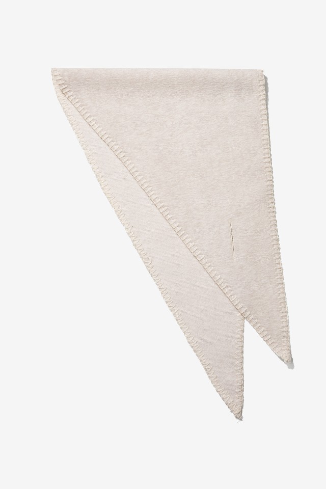 Bandana bege minimalista