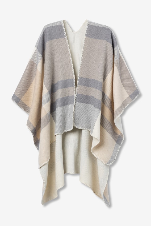 Capa beige a rayas