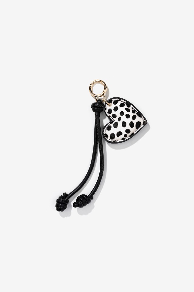 Porta-moedas corao estampado