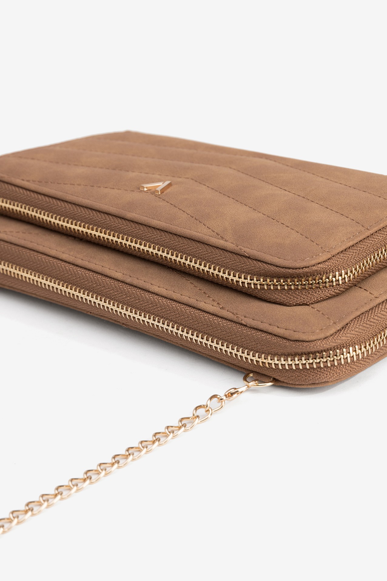 Porta monedas marrn elegante