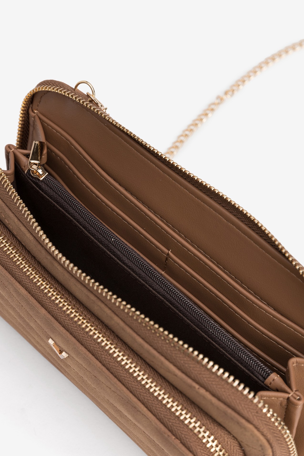 Porta monedas marrn elegante