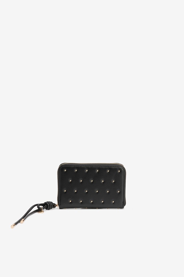 Porta-moedas preto elegante