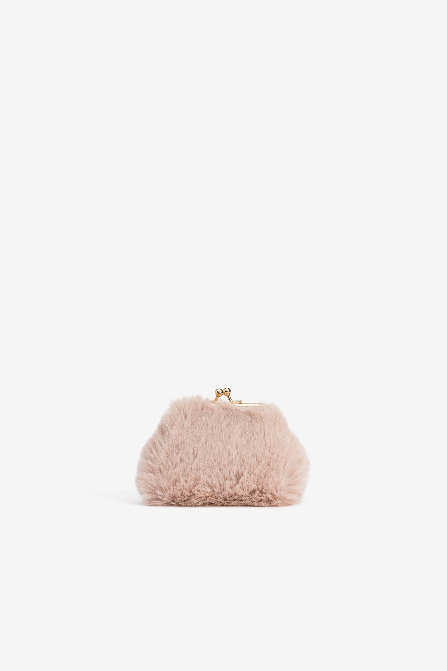 Porta Moedas Peludo Rosa