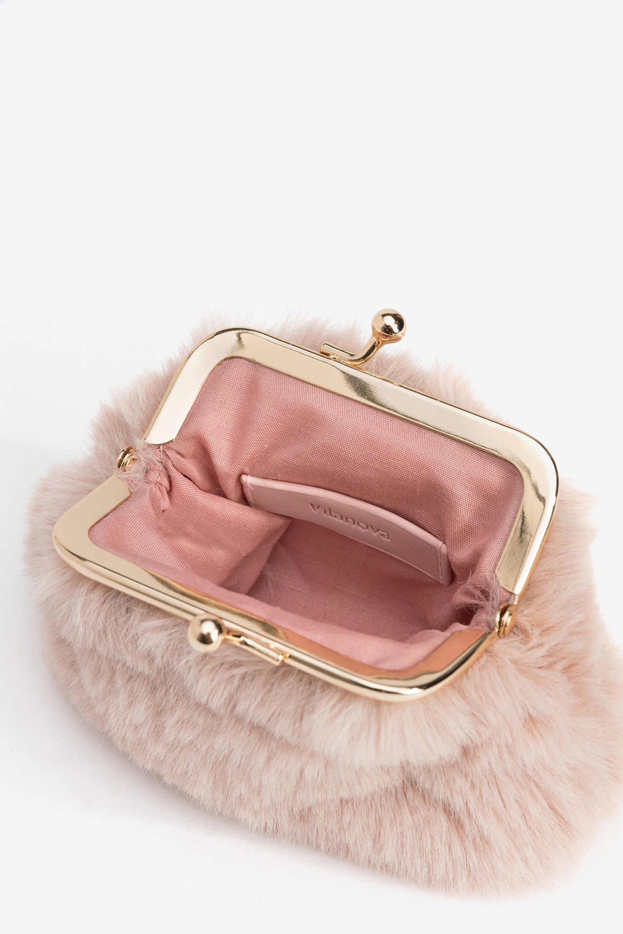 Porta Moedas Peludo Rosa