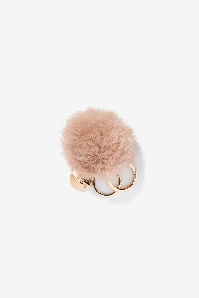 Porta Moedas Peludo Rosa