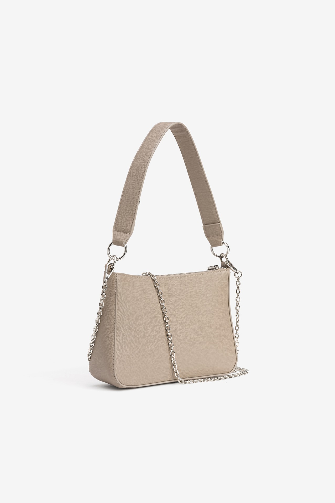 Carteira Bege com Corrente