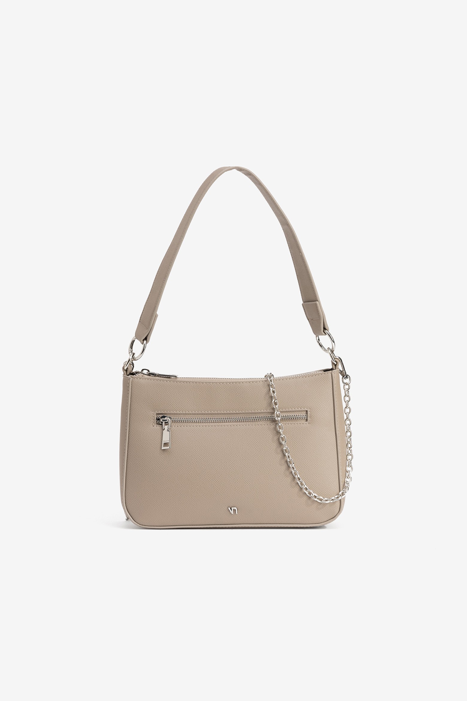 Carteira Bege com Corrente