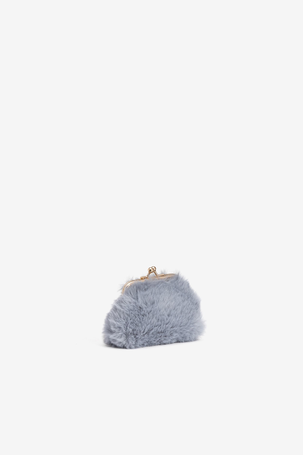 Light Blue Furry Coin Purse