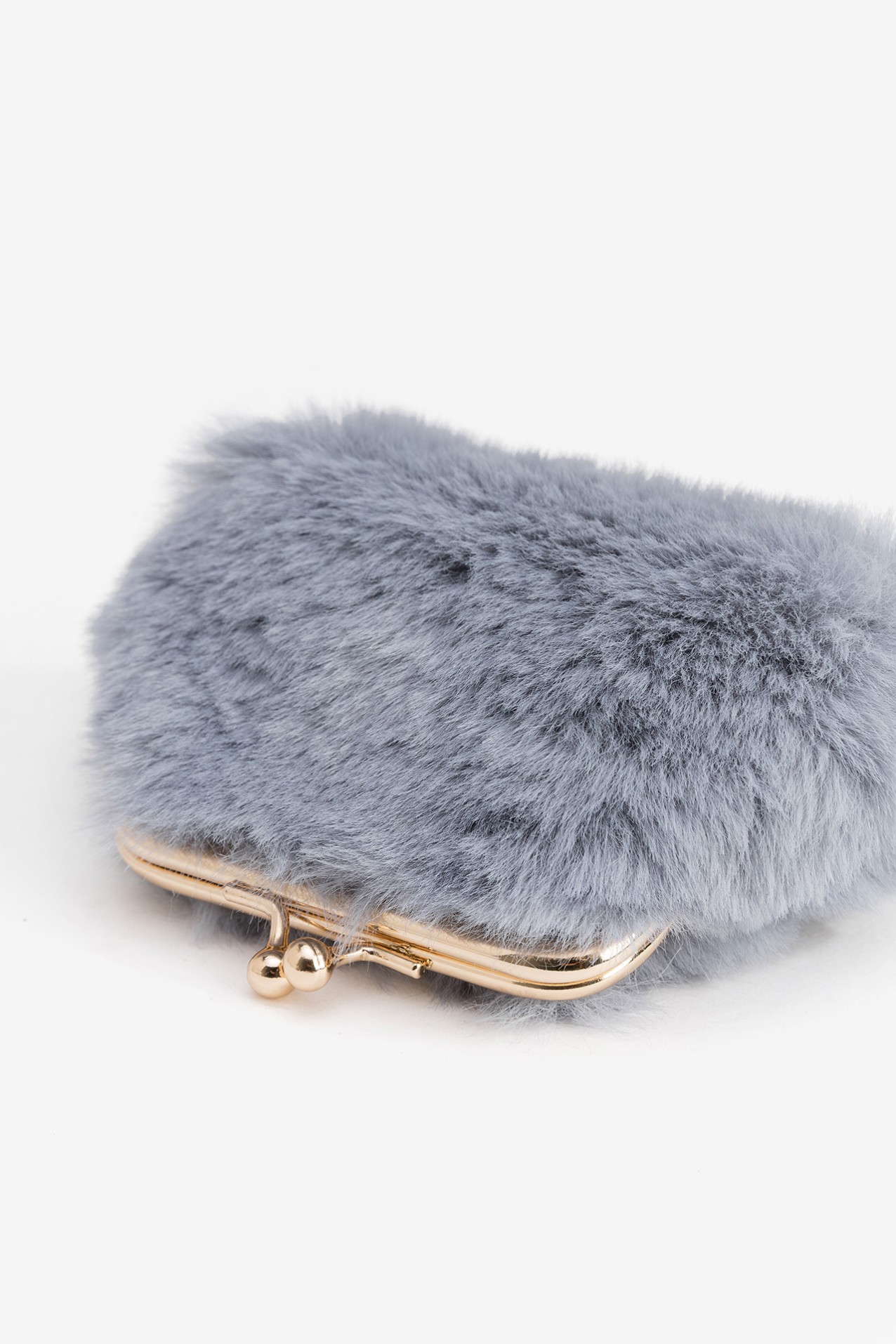 Light Blue Furry Coin Purse