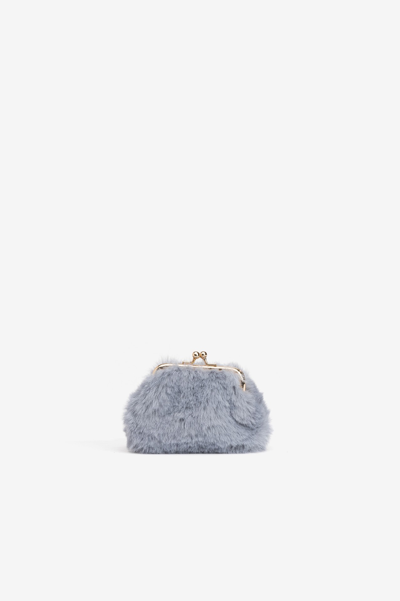 Light Blue Furry Coin Purse