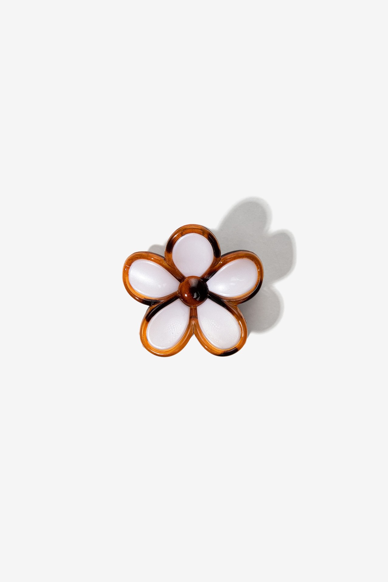 Two-Tone Floral Hair Clip