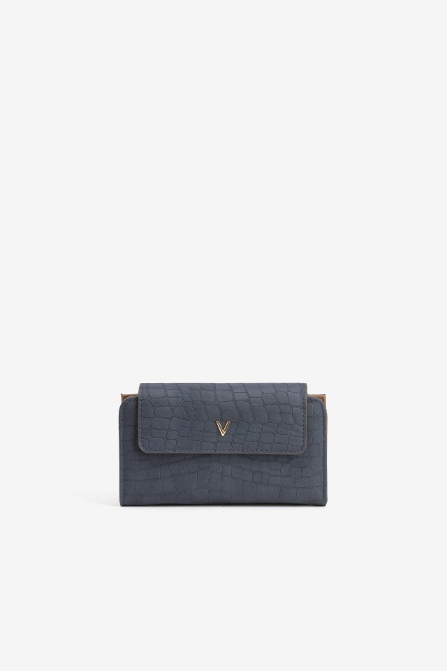 Porta-moedas azul elegante