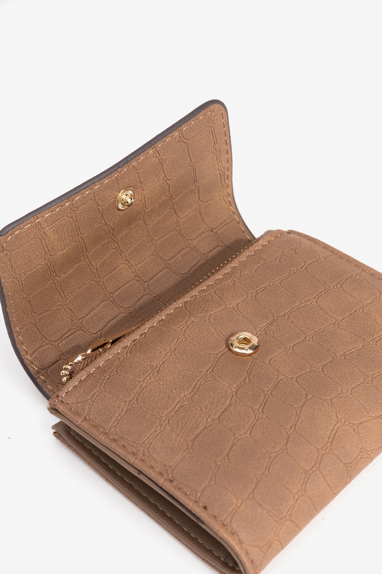 Crocodile Effect Coin Purse with Flap
