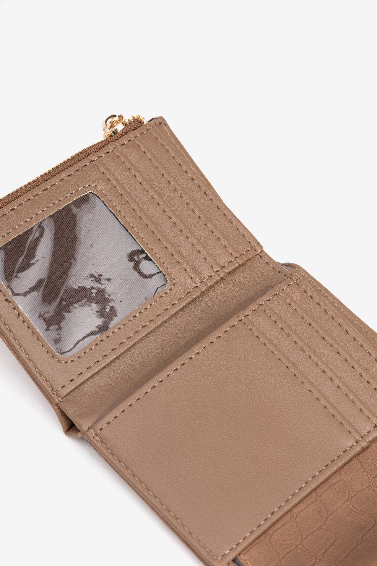 Crocodile Effect Coin Purse with Flap