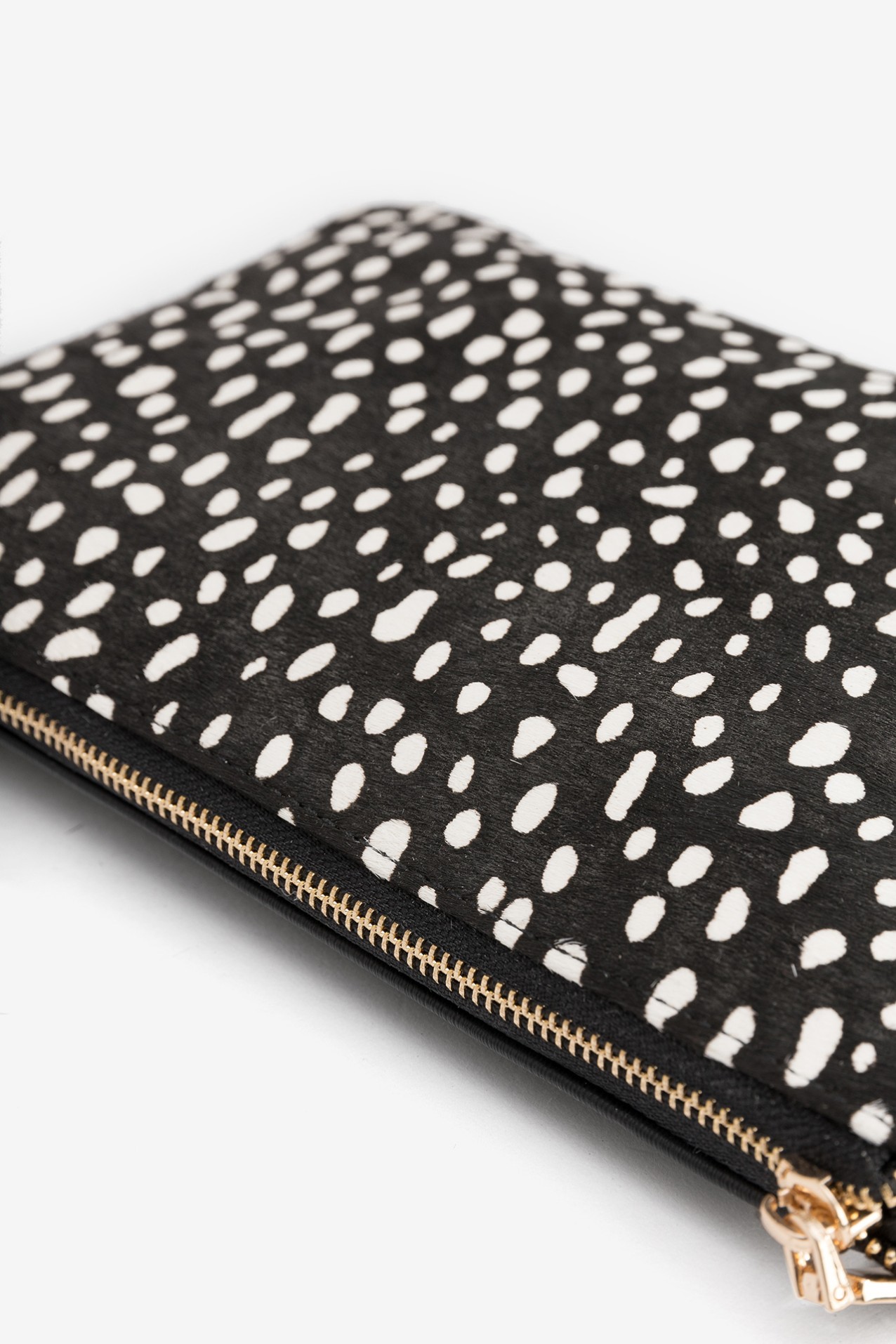 Black Spotted Coin Purse
