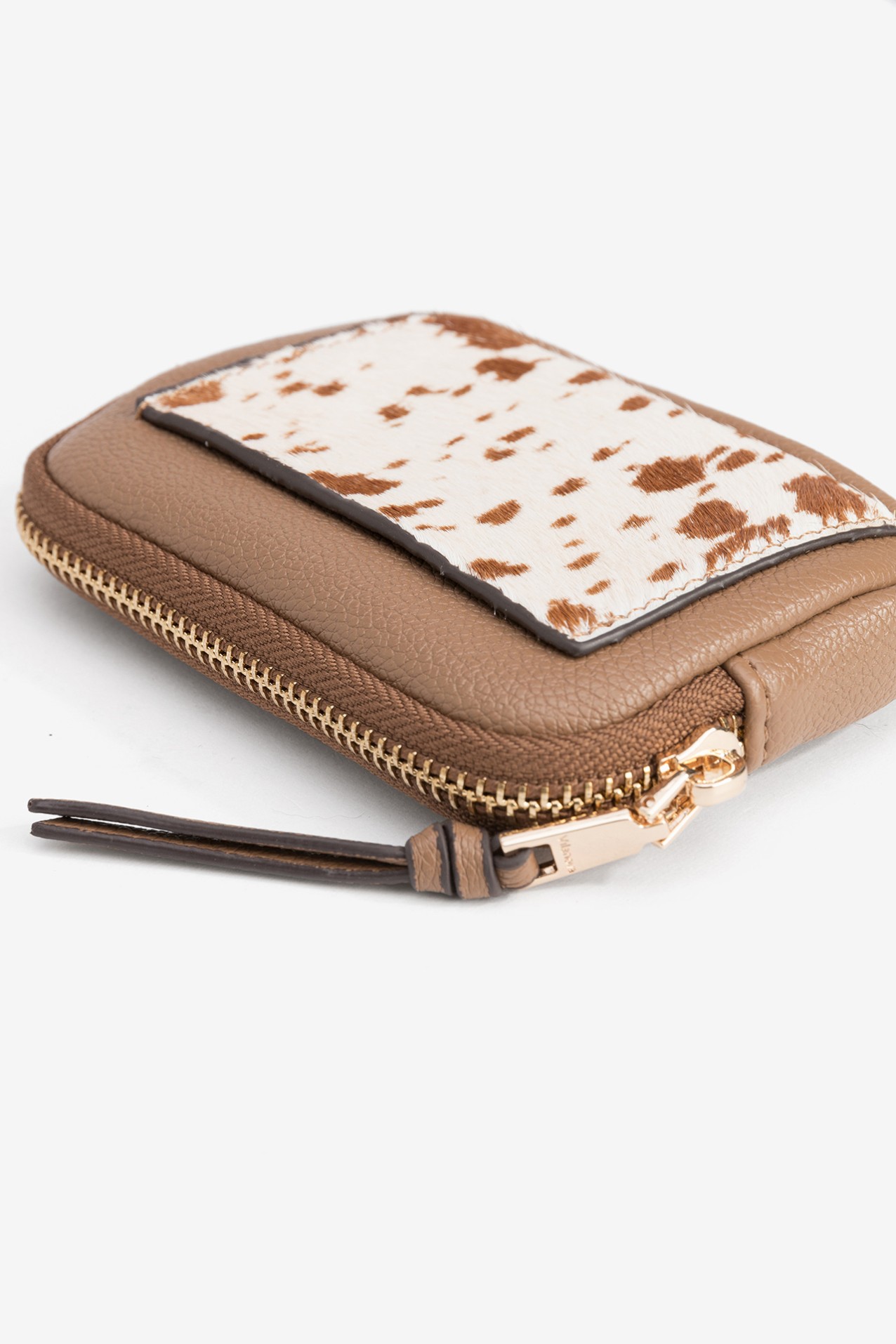 Porta monedas marrn elegante