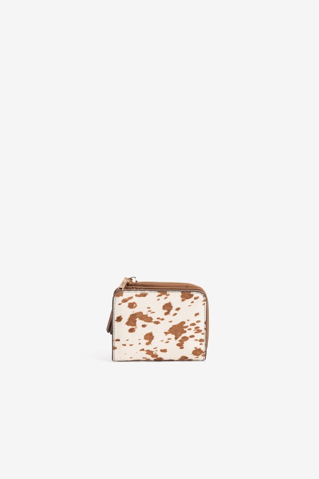 Porta-moedas bege elegante