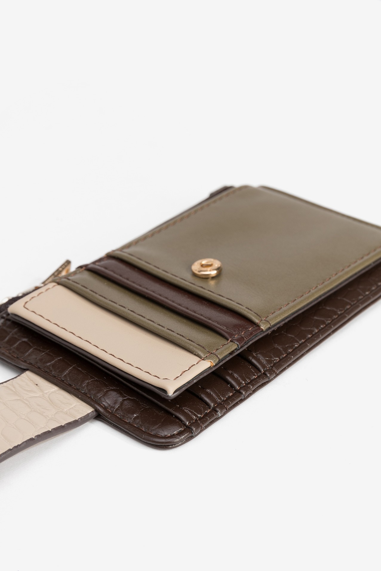 Porta-moedas verde elegante