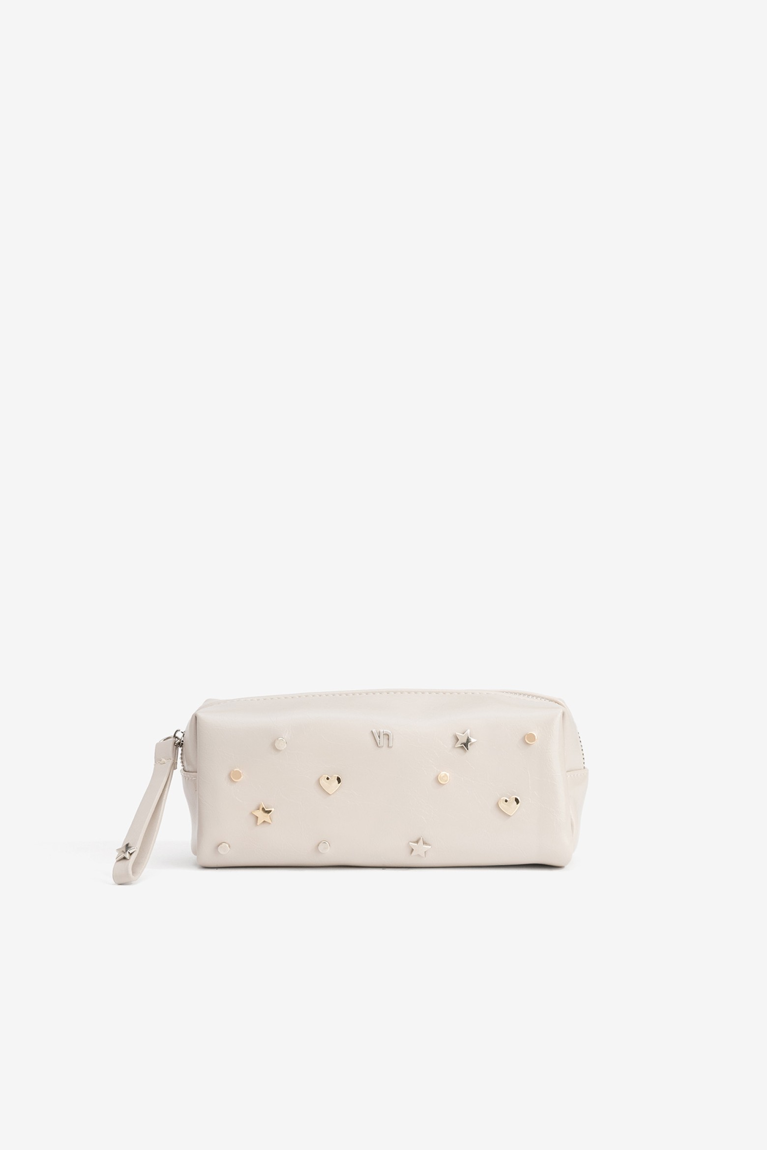 Cream Studded Coin Purse