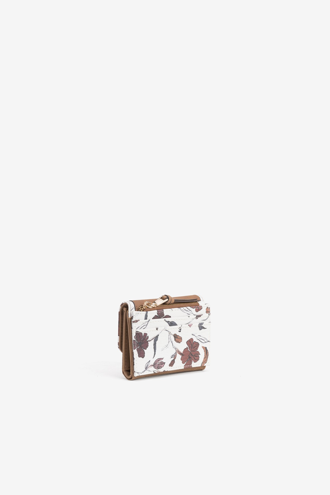 Brown Floral Coin Purse