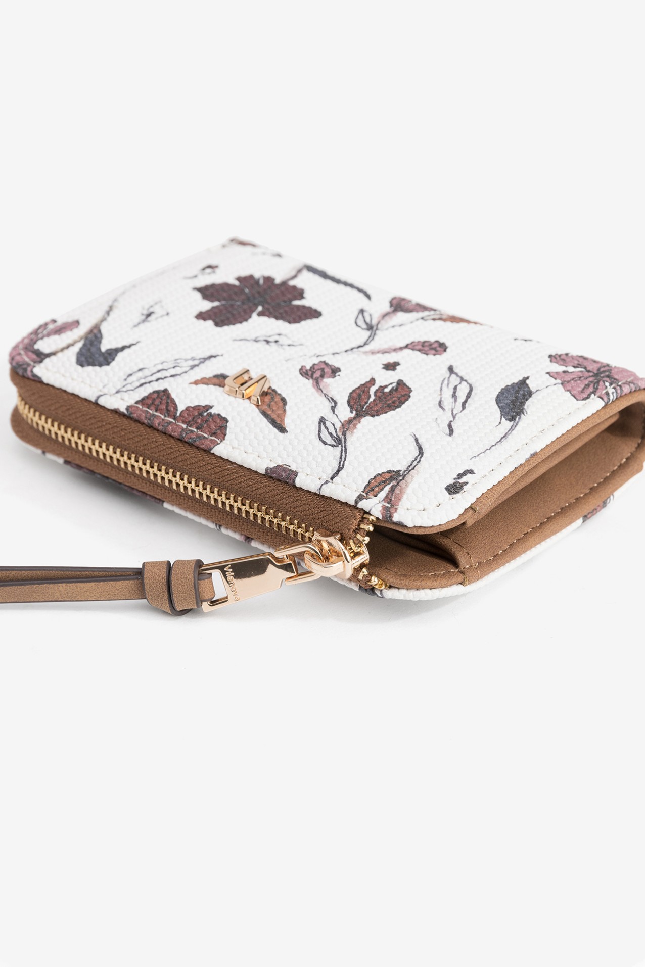 Porta-moedas floral elegante