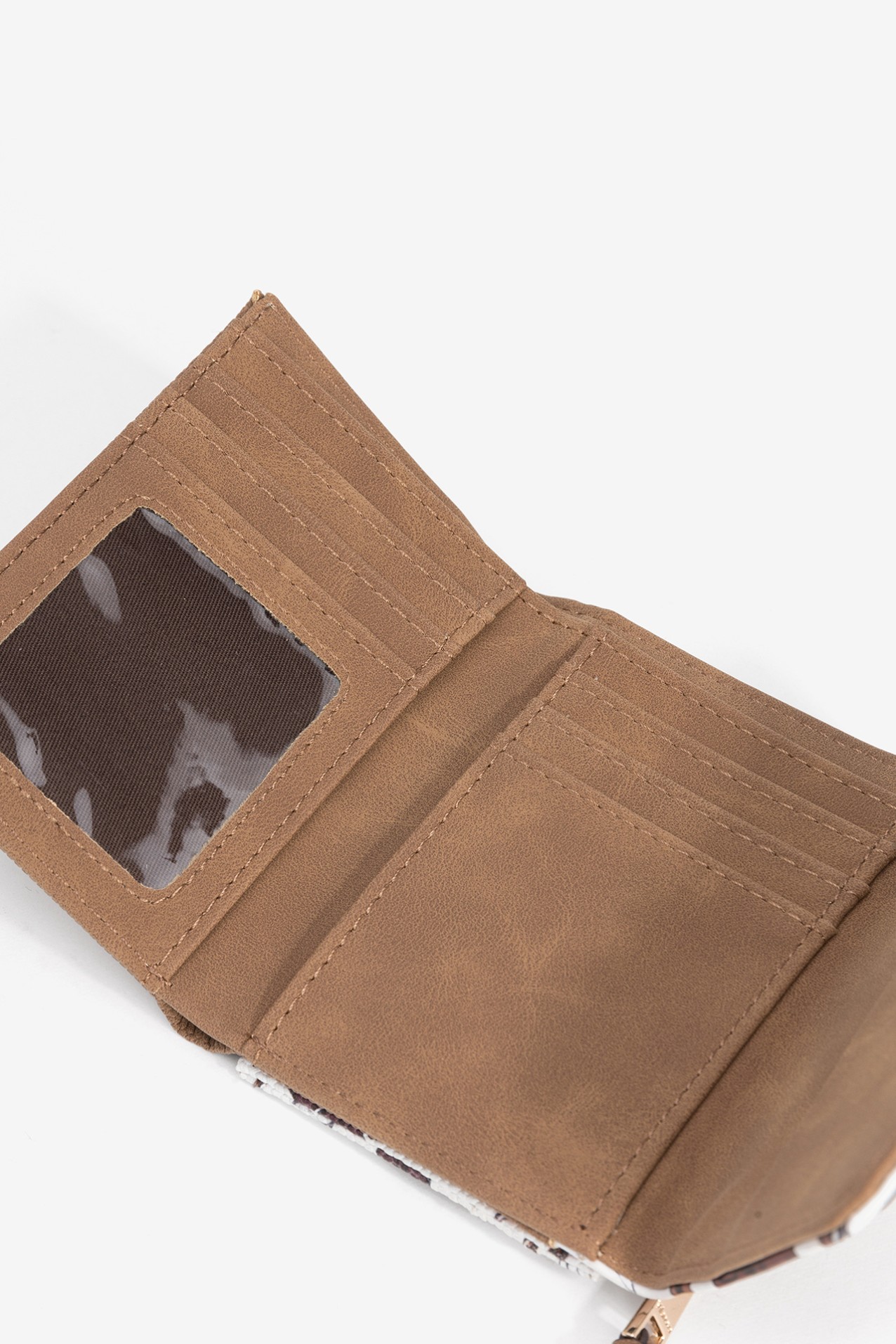 Brown Floral Coin Purse