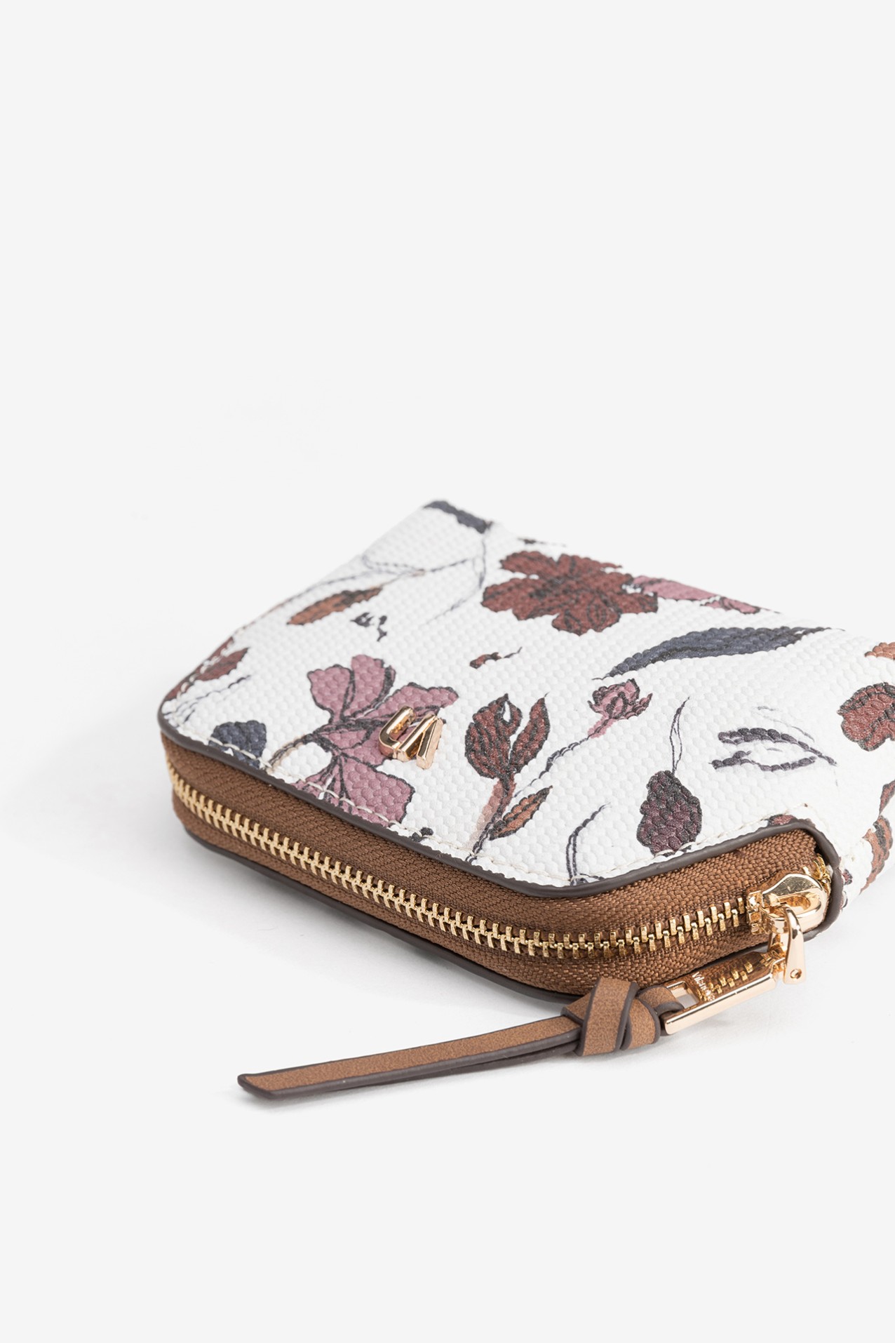 Porta-moedas floral elegante